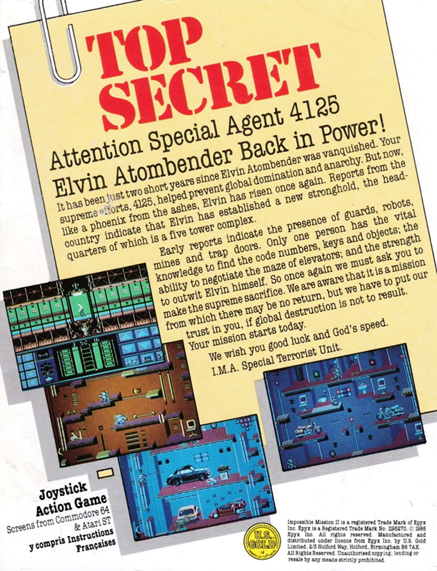 Impossible Mission 2 - Dos