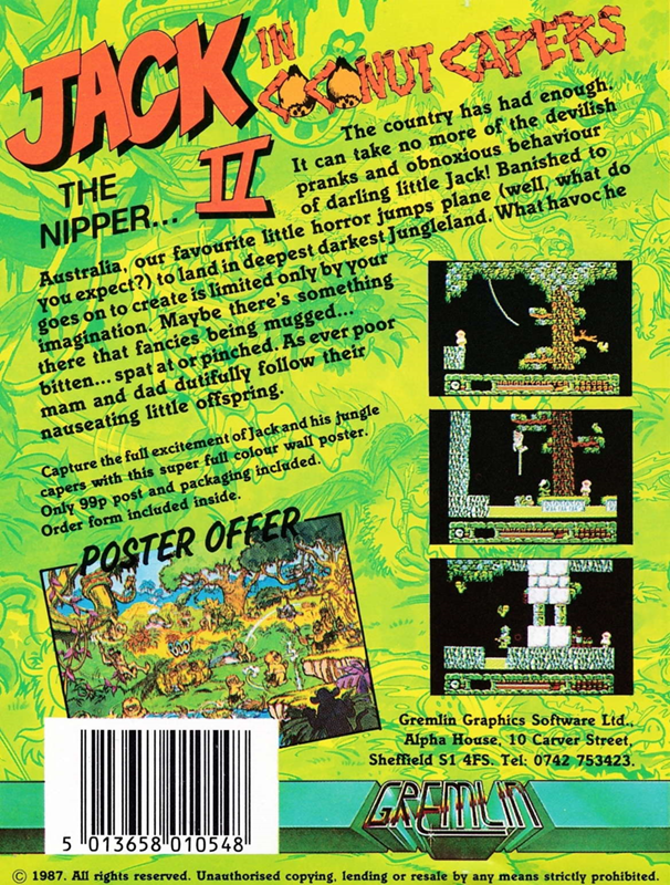 Jack The Nipper 2 - Coconut Capers - Dos