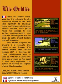 L'Ile Oubliée - Dos