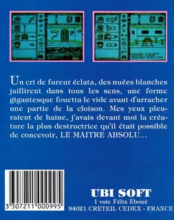 Le Maitre Absolu - Dos