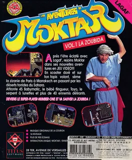 Les Aventures De Moktar - Dos