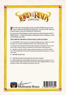 Lord Of The Rings - Game One - Dos