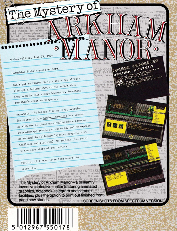 The Mystery Of Arkham Manor - Dos