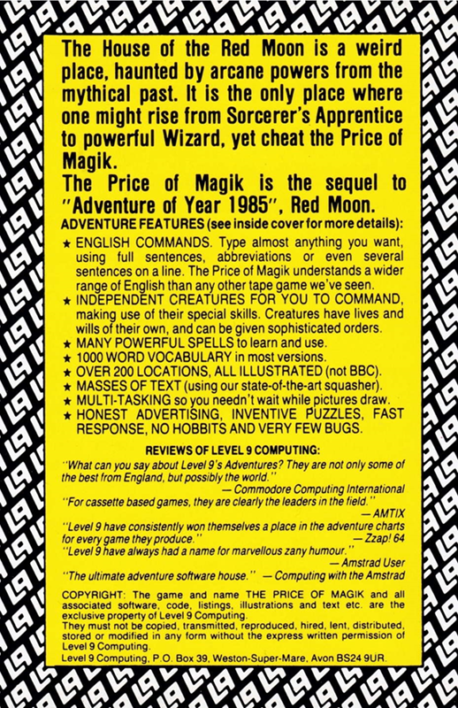 The Price Of Magik - Dos