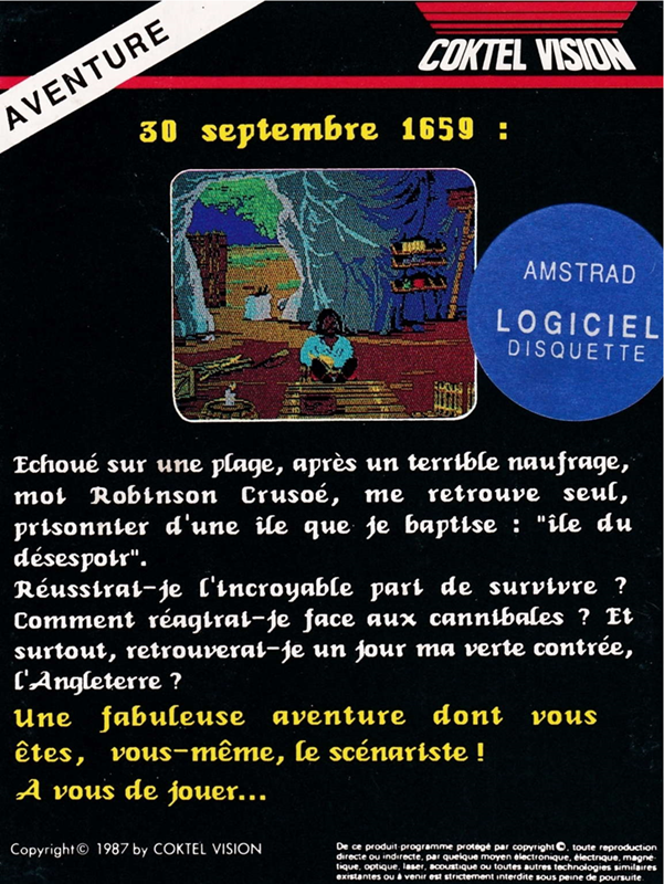 Robinson Crusoé - Dos