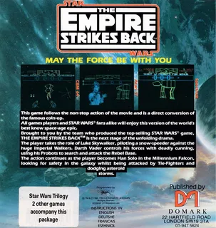 Star Wars : L'Empire Contre Attaque - Dos
