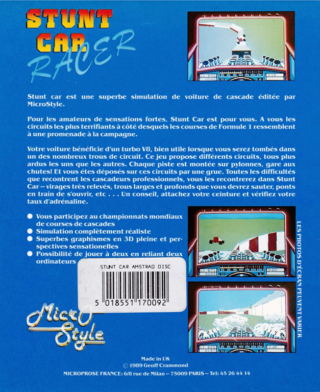 Stunt Car Racer - Dos