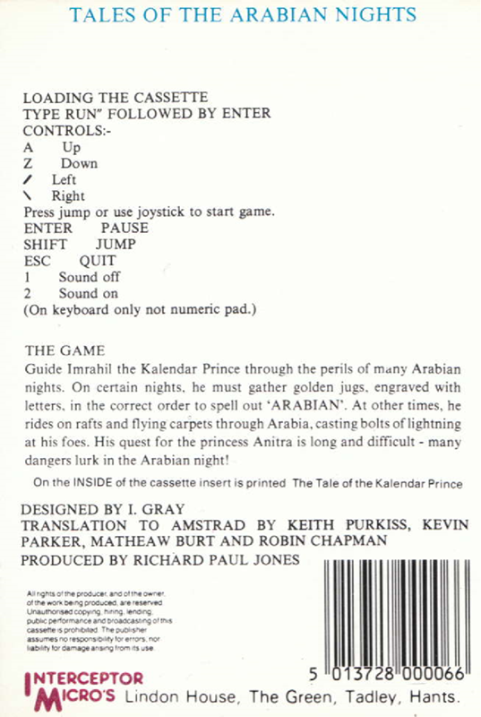 Tales Of The Arabian Nights - Dos