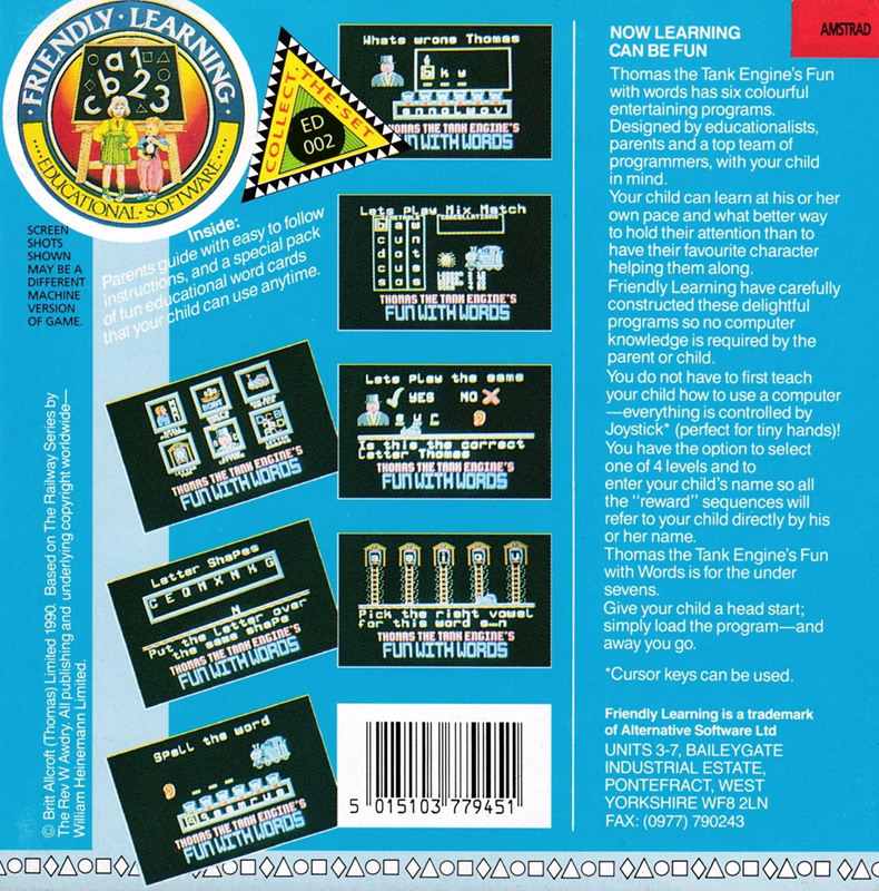 Thomas The Tank Engine's Fun With Words dos