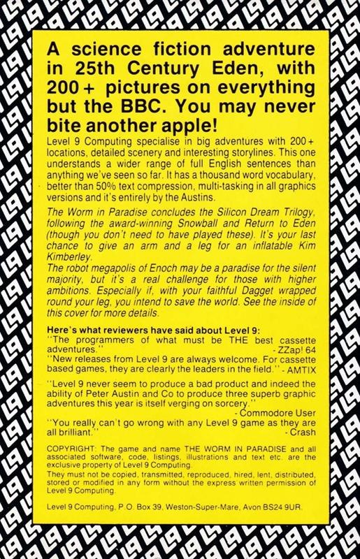 The Worm In Paradise - Dos