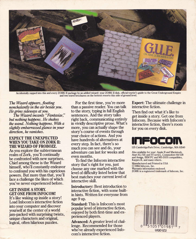 Zork 2 - The Wizard Of Frobozz - Dos