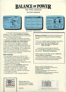 Balance of Power : The 1990 Edition - Dos