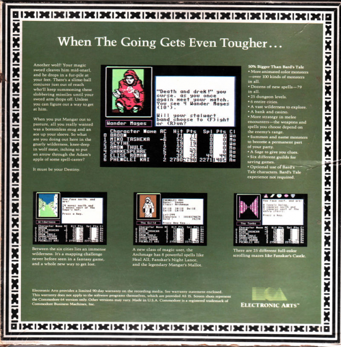 Bard's Tale II, The - The Destiny Knight - Dos