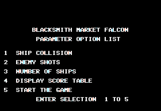 Blacksmith Market Falcons