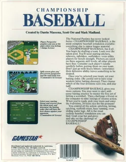 Championship Baseball - Dos