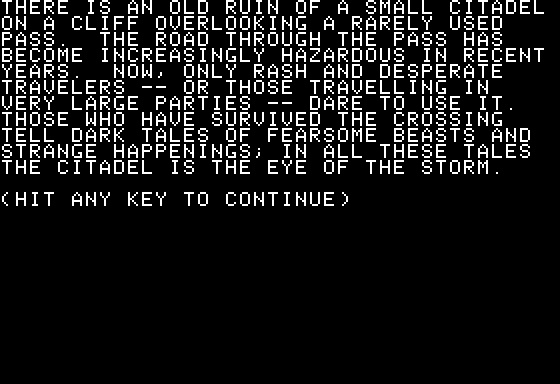 Eamon Adventure #023 - The Temple of Ngurct