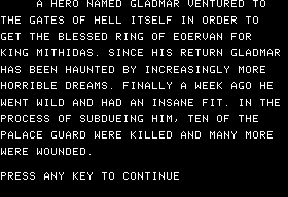 Eamon Adventure #053 - The Black Castle of Nagog