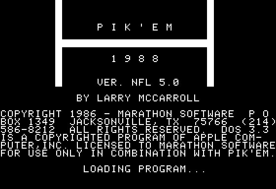 Pik'em vNFL 5.0