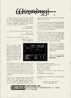 Sorcellerie : Le Donjon du Suzerain Hérétique - Dos