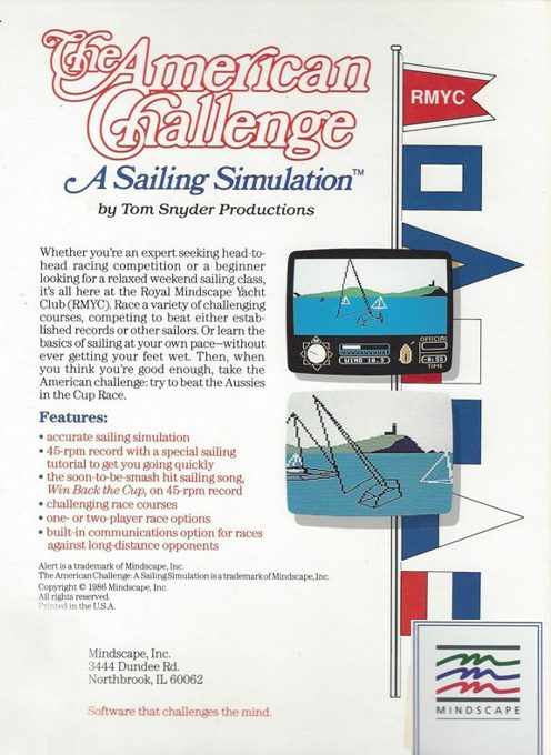 The American Challenge : A Sailing Simulation dos