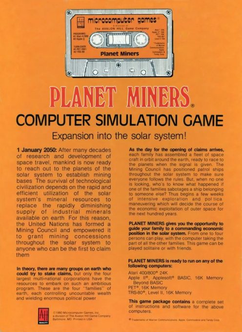 The Planet Miners dos