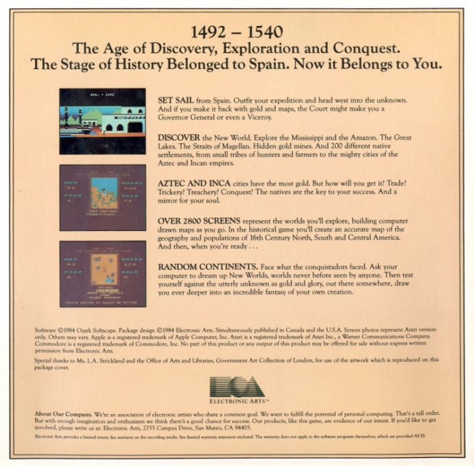 The Seven Cities of Gold dos