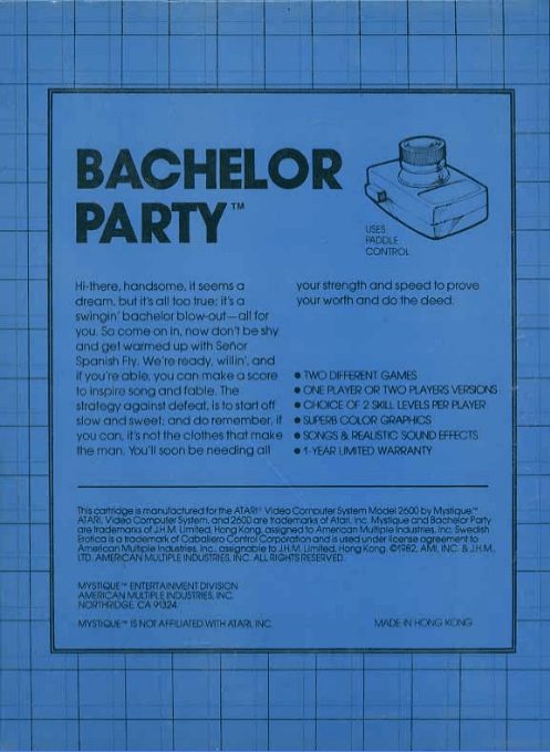 Bachelor Party - Dos