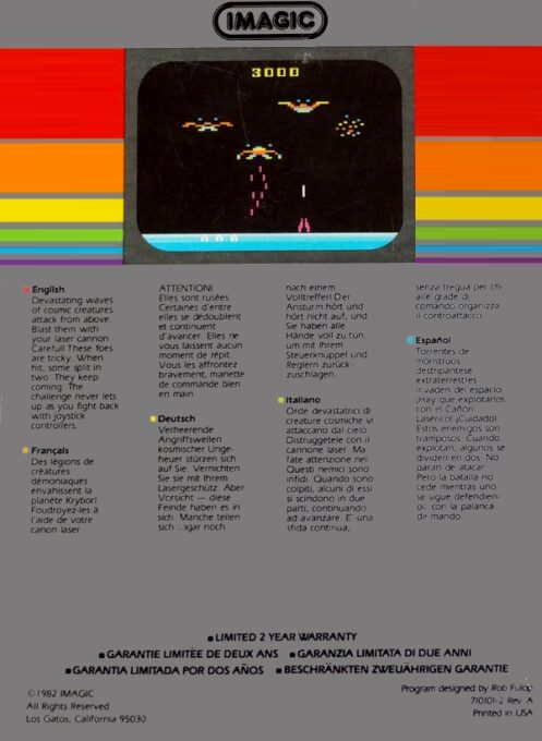 Demon Attack Trainer - Dos
