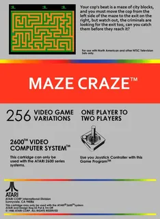 Maze Craze - A Game of Cops 'n Robbers - Maze Mania - A Game of Cops 'n Robbers - Dos