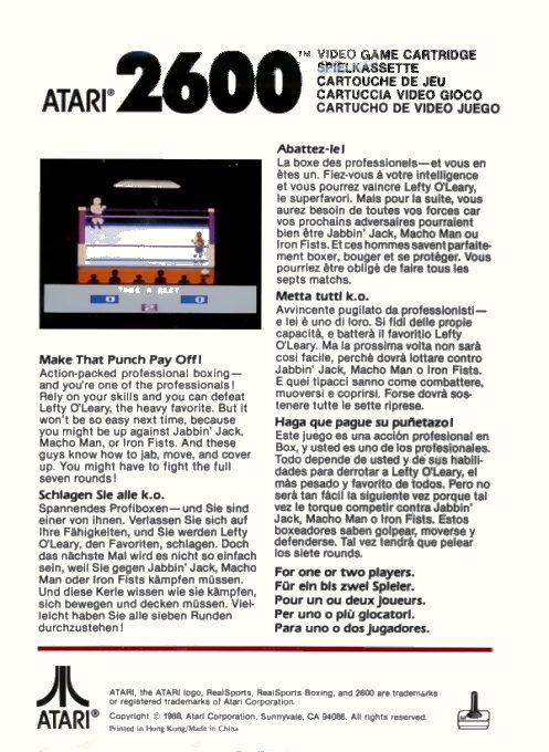 Realsports Boxing - Dos