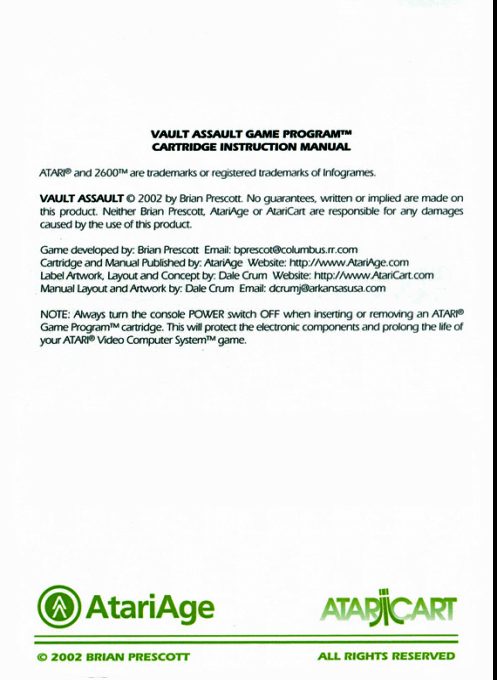 Vault Assault - Dos
