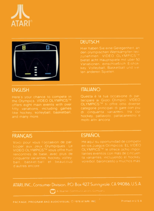 Video Olympics - Dos