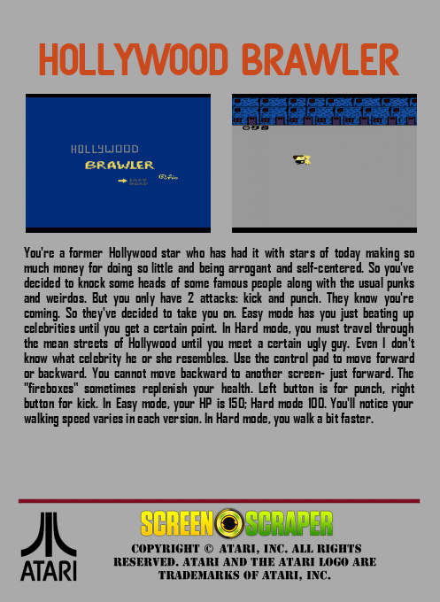 Hollywood Brawler - Dos