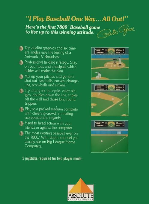 Pete Rose Baseball - Dos