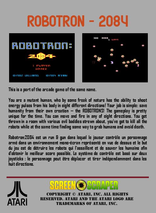 Robotron : 2084 - Dos