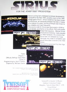 Sirius - Dos