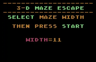 3-d Maze Escape