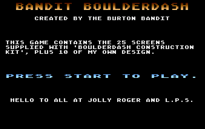 Bandit Boulderdash 01