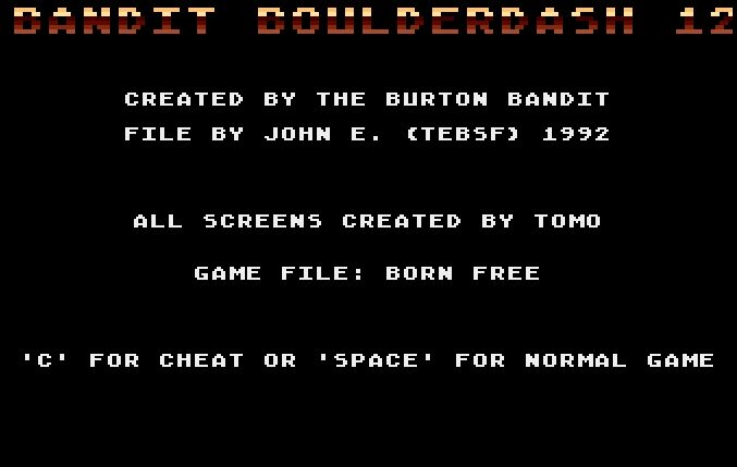 Bandit Boulderdash 12