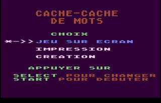 Cache-Cache de Mots