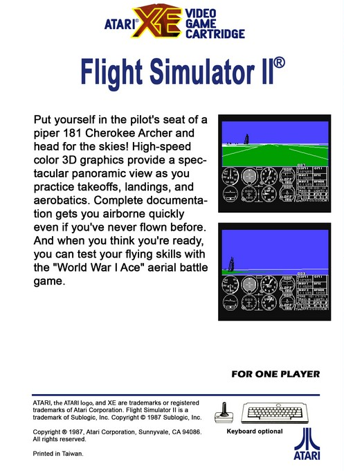 Flight Simulator 2 dos