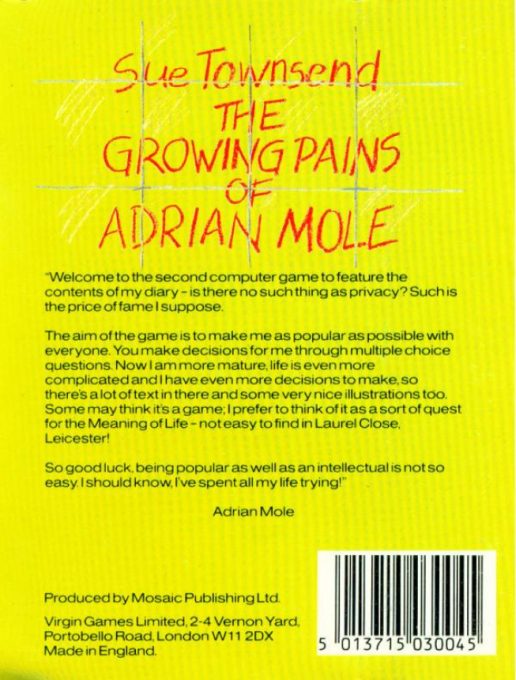 The Growing Pains Of Adrian Mole dos