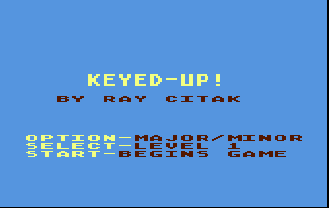Keyed-up!