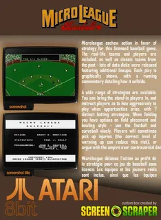MicroLeague Baseball - Dos