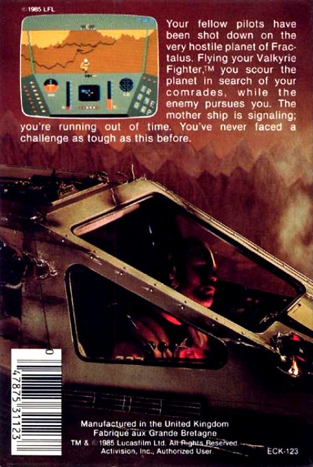 Rescue on Fractalus! - Dos