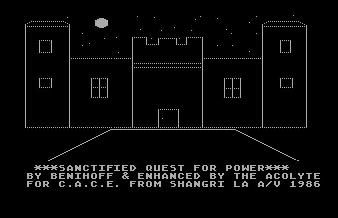Sanctified Quest for Power