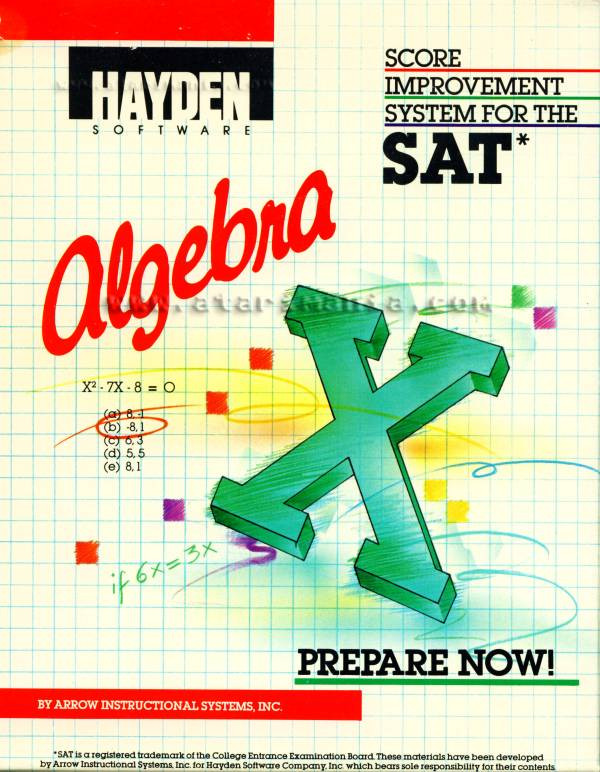 Score Improvement System for the SAT Algebra