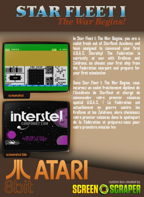 Star Fleet 1 - The War Begins! dos