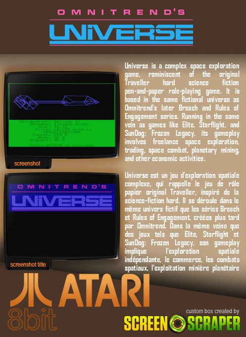 Universe (1987) dos