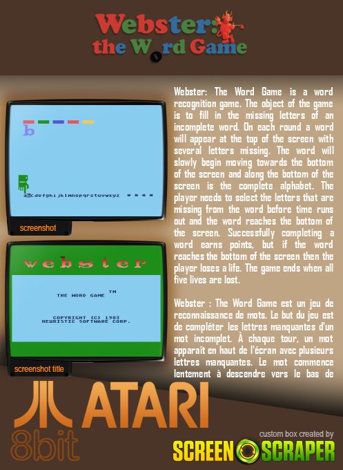 Webster - The Word Game dos